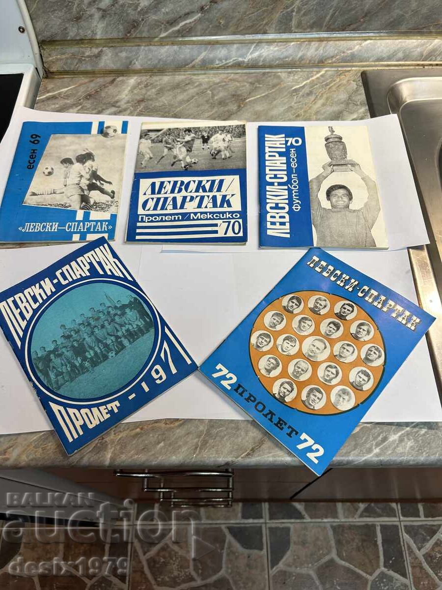 Collectible Football Programs Levski - Spartak Collectible Football Programs Levski - Spartak