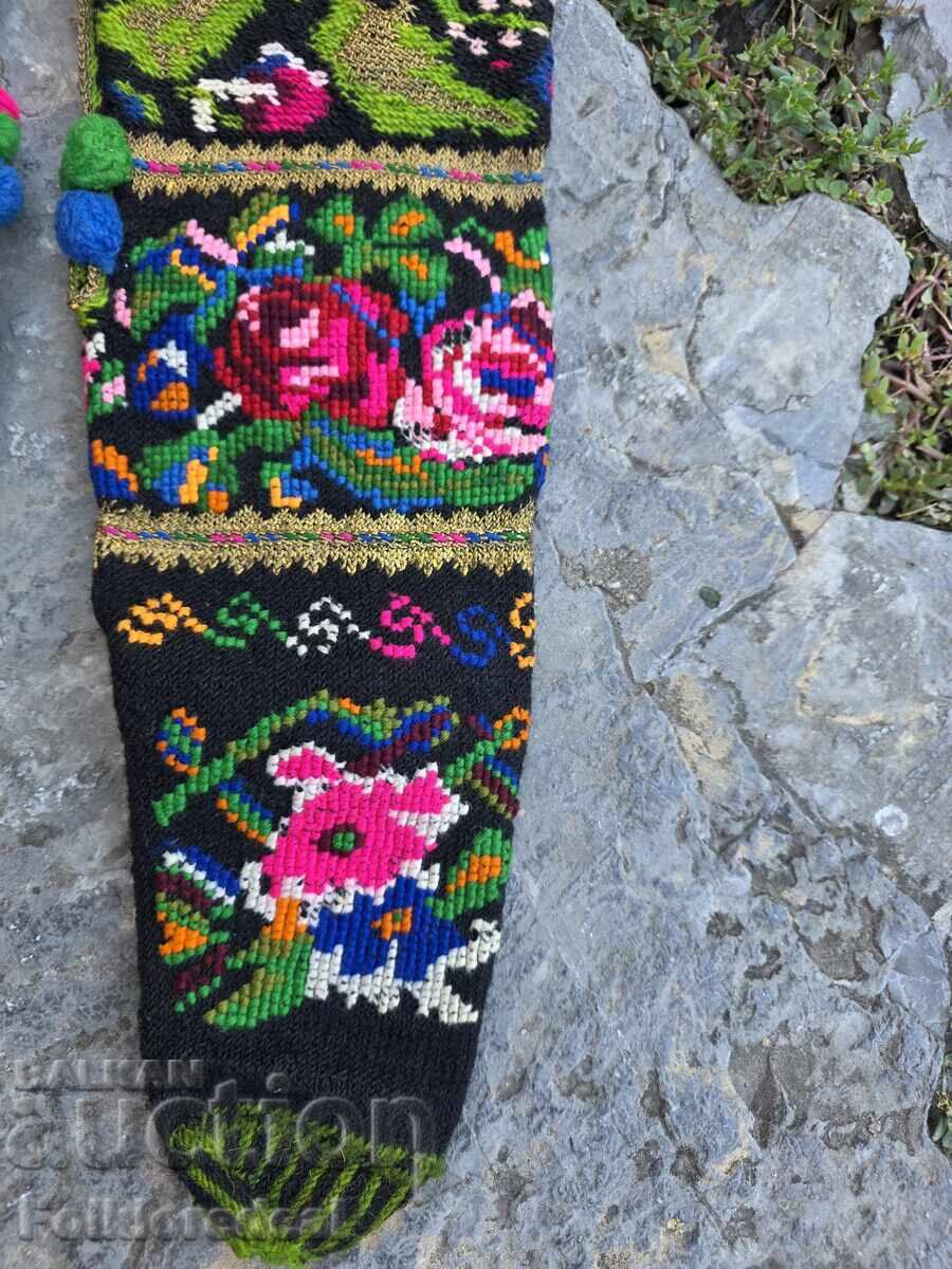 Authentic socks from Gostivar costume with silver thread - 5 Authentic socks from Gostivar costume with silver thread - 5