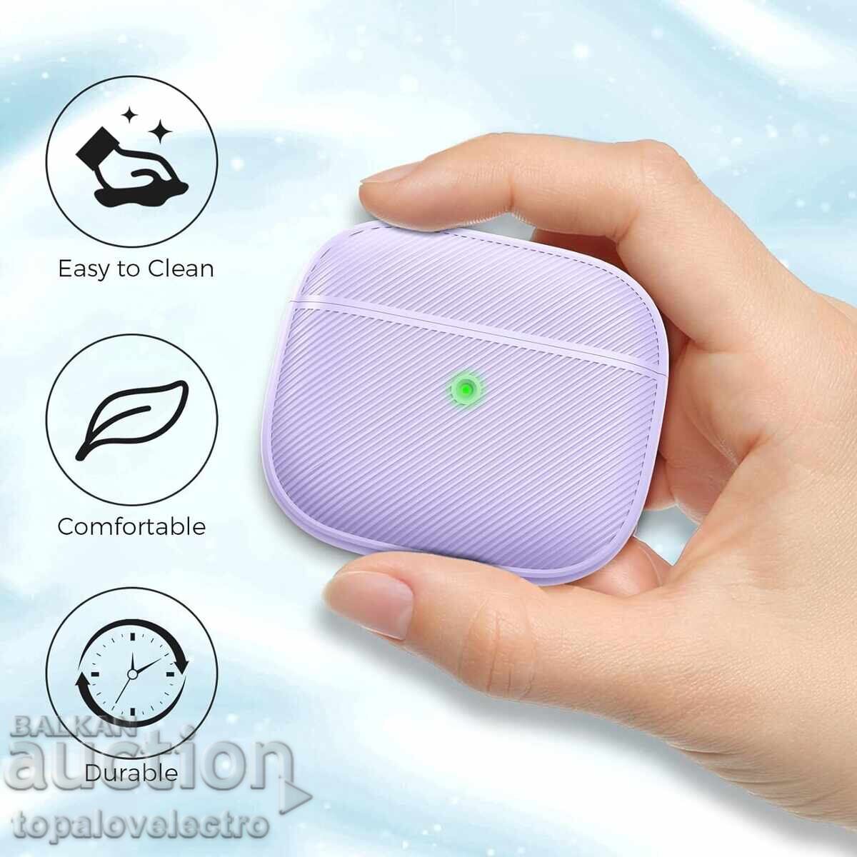 ΚΑΙΝΟΥΡΙΟ! Σιλικονούχα θήκη, προστατευτικό για AirPods 3 Lavender - 6