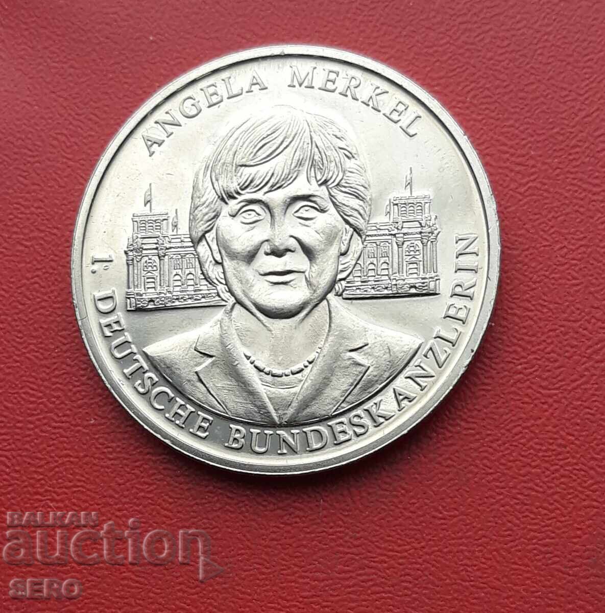 Medal - Germany - Series "Chancellors" - Angela Merkel Medal - Germany - Series "Chancellors" - Angela Merkel