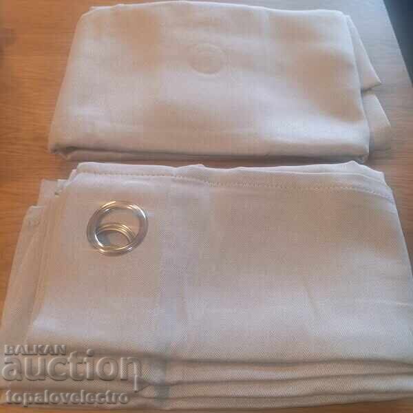 Доставка на НОВИ! 2 бр Плътни завеси с ленен ефект, топлоизолиращи и шум