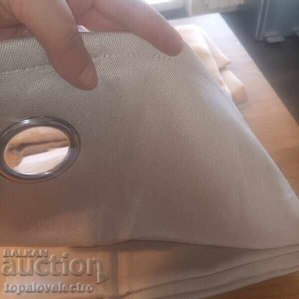 НОВИ! 2 бр Плътни завеси с ленен ефект, топлоизолиращи и шум - 5