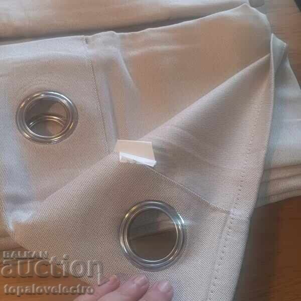 НОВИ! 2 бр Плътни завеси с ленен ефект, топлоизолиращи и шум - 6