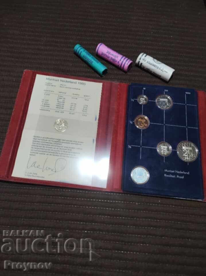 Livrarea Set Proof Olanda – UNC + role 1985