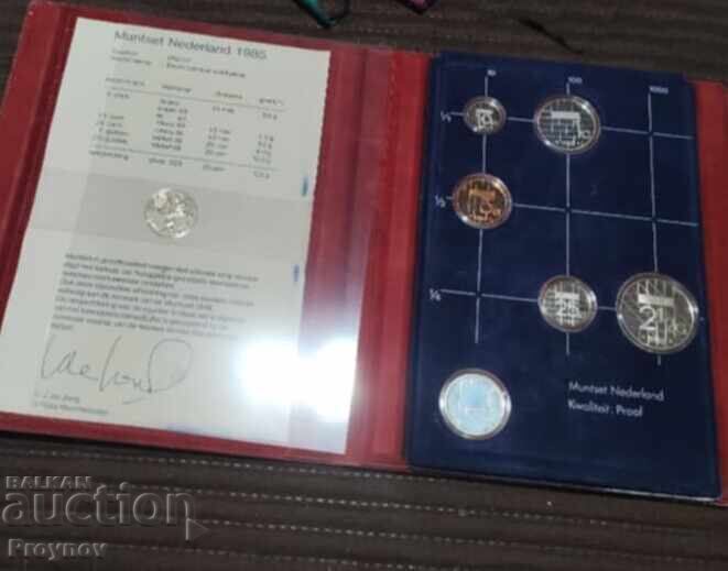 Netherlands Proof Set - UNC + Rolls 1985 - 5