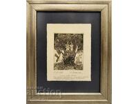 Ρουμεν Σκορτσεφ - πίνακας, 29,50x24,50 εκ., αφιέρωση από τον συγγραφέα