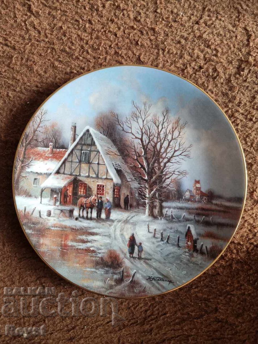 Trei farfurii "Weihnachtliche Landschaften" (Peisaje de Crăciun) - 5