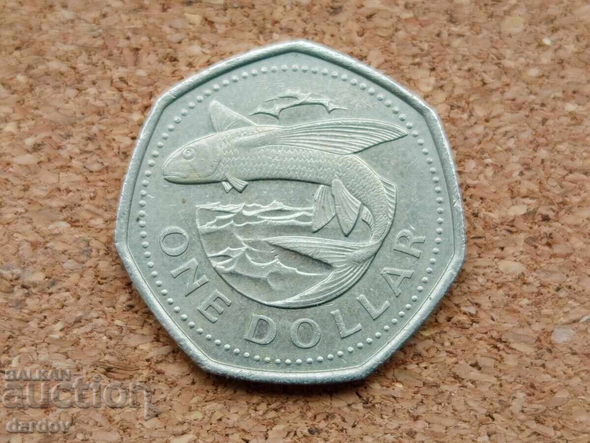 Μπαρμπάντος 1 δολάριο, 1988