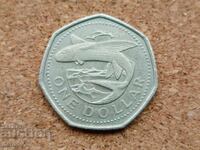 Μπαρμπάντος 1 δολάριο, 1988