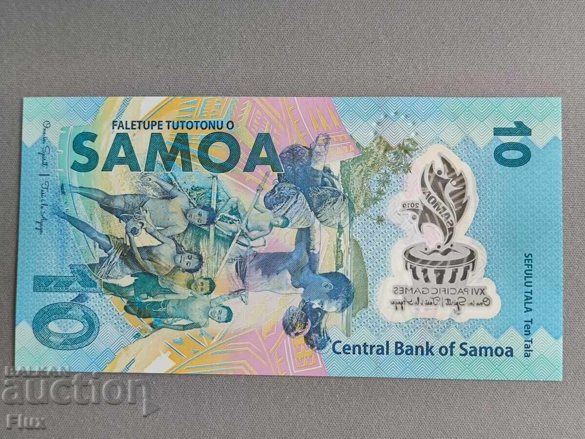Banknote - Samoa - 10 tala (jubilee) UNC | 2019 with price 26.50 BGN | € 13.55