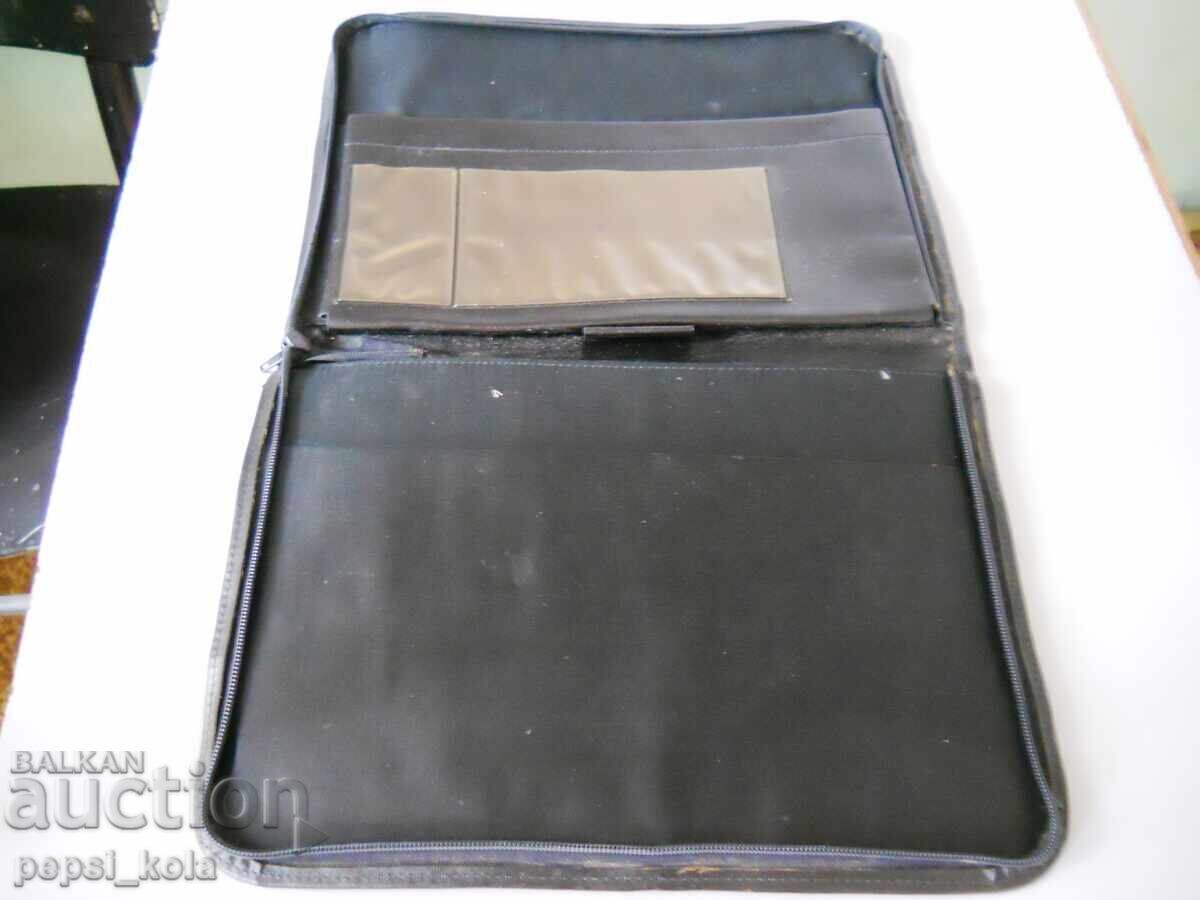 Auction  Old leather document folder "OCZ Kardzhali"