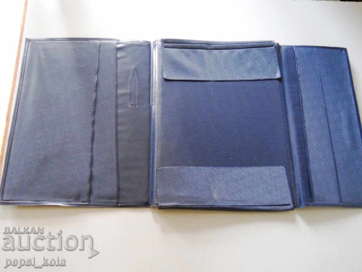 Auction Old leather document folder "OCZ Kardzhali" Auction Old leather document folder "OCZ Kardzhali"