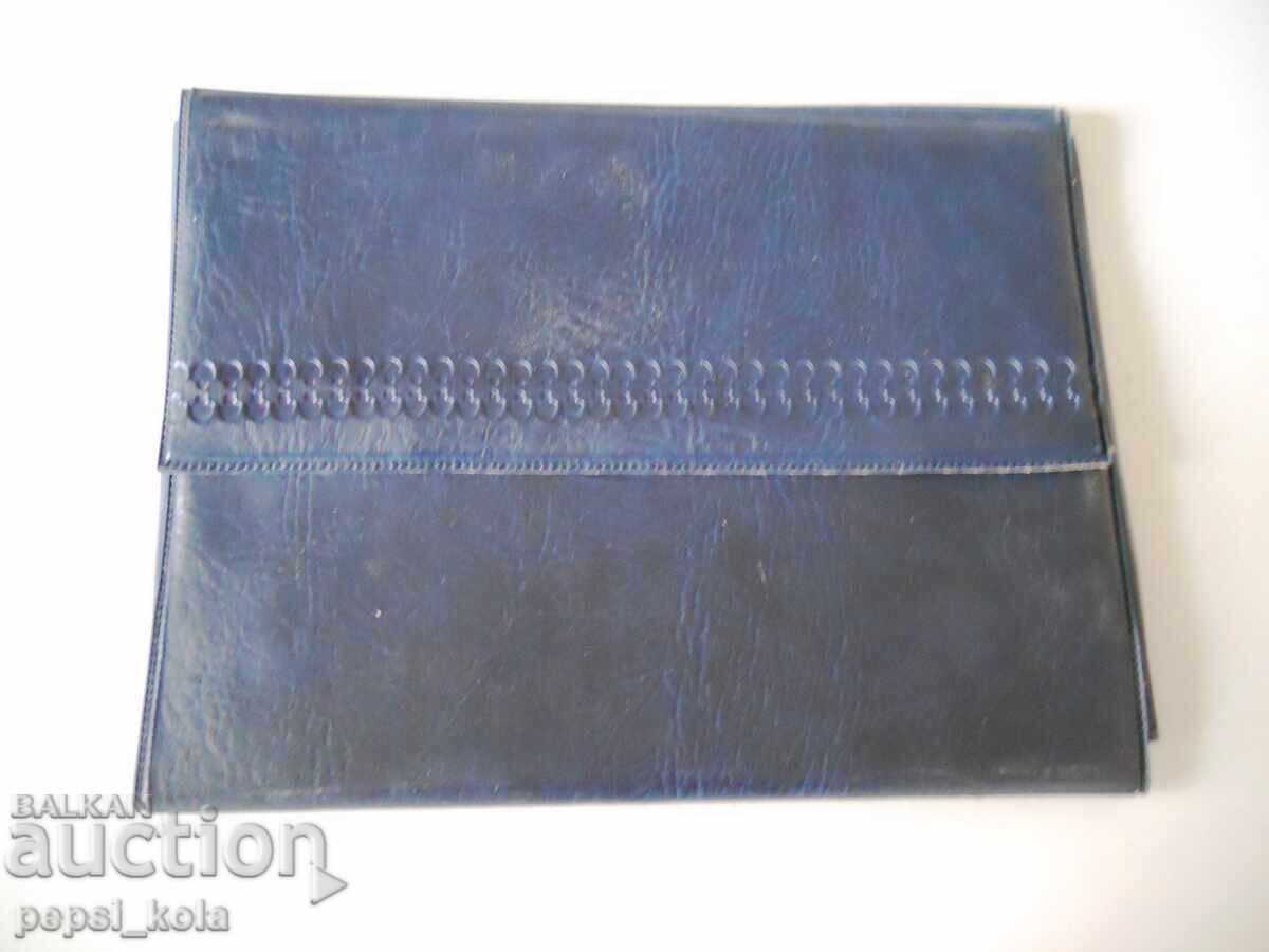 Παλιά δερμάτινη θήκη εγγράφων "ΟΤΣ Κίρτζαλι"
