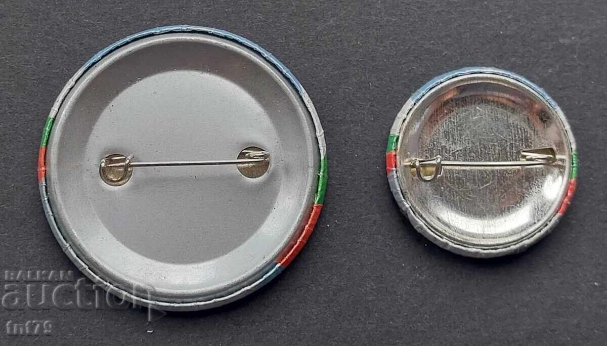 Emblemă: Alegeri Prezidențiale – Petăr Stoianov – 2 mărimi: 52 cu preț 6.00 BGN | € 3.07