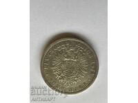 Germany Rare Silver Coin 5 Marks 1874 Prussia Silver
