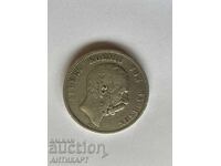 Germany Rare Silver Coin 5 Mark 1876 Saxony Silver