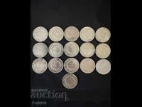 10 franci Ag 900 ani diferiți