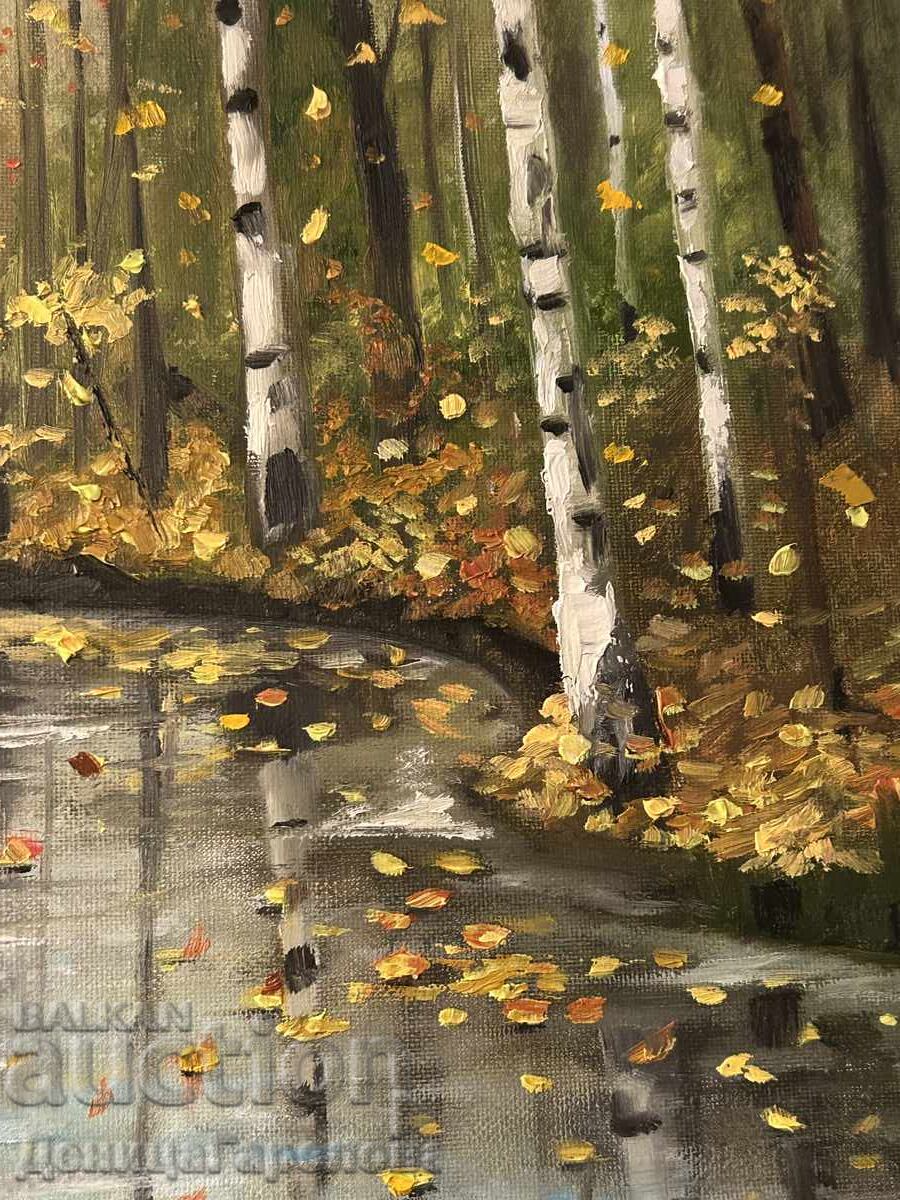 Denitsa Garelova painting 50/40 "Autumn River" - 6 Denitsa Garelova painting 50/40 "Autumn River" - 6