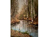 Denitsa Garelova painting 50/40 "Autumn River"