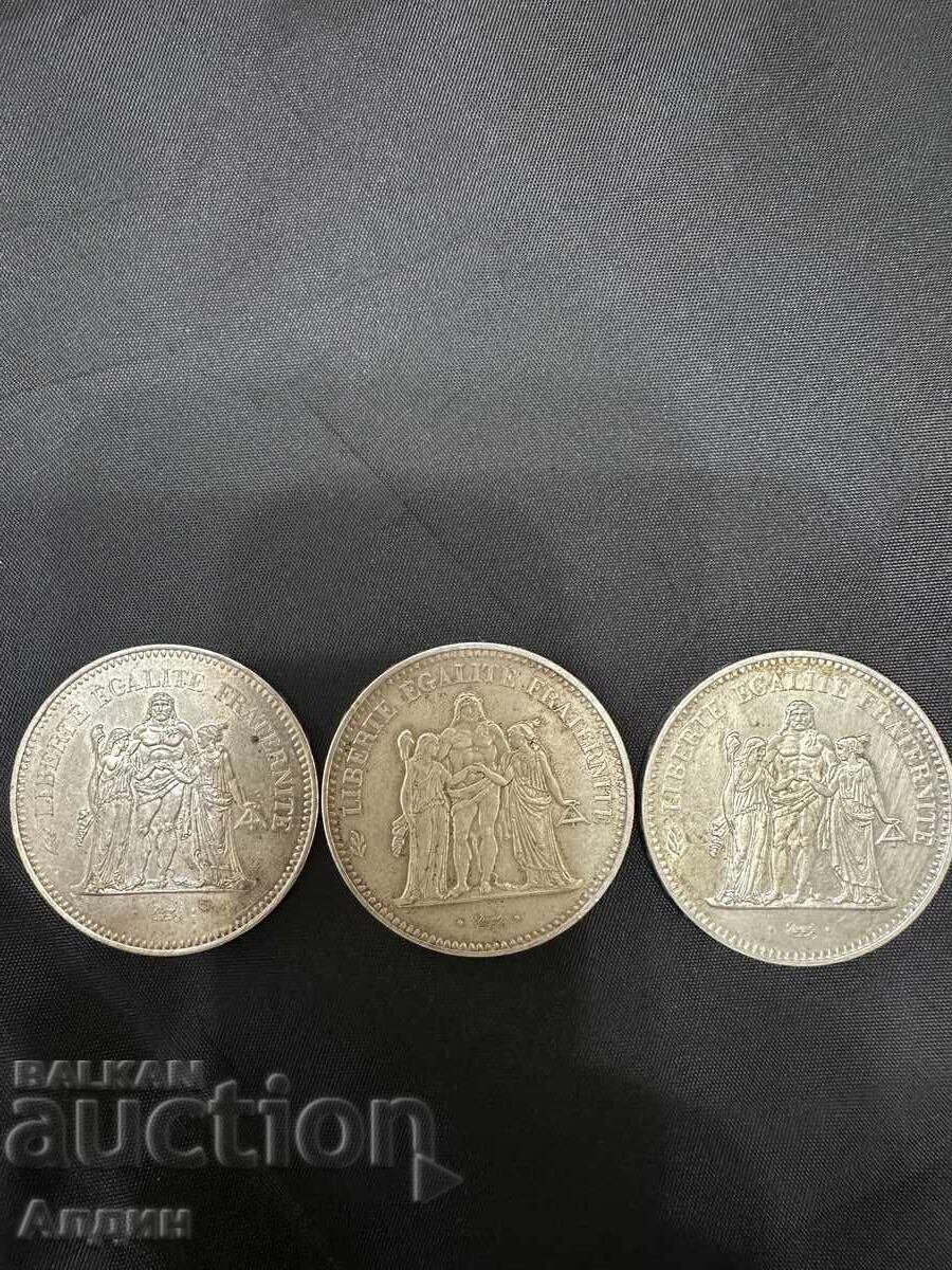 50 Francs Ag 900 Various Years with price 100.00 BGN | € 51.13