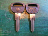 Blanks for car keys "Fiat" - 3 pcs