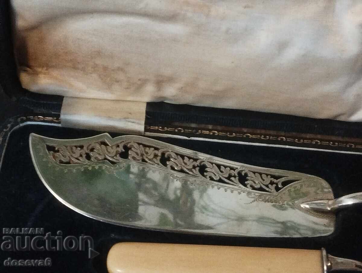 Richly ornamented silver-plated cutlery - 6