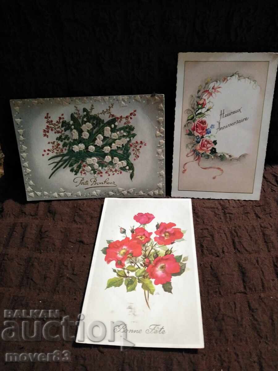 Cărți poștale Franța. Diverse. 3 bucăți Cărți poștale Franța. Diverse. 3 bucăți