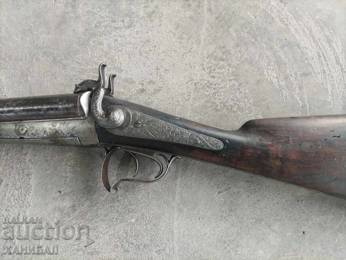 French Capsule Gun Double-Barreled 19th Century with price 680.00 BGN | € 347.68 French Capsule Gun Double-Barreled 19th Century with price 680.00 BGN | € 347.68