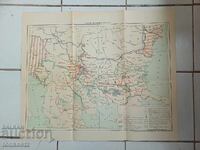 Map of Bulgaria from 1878-85