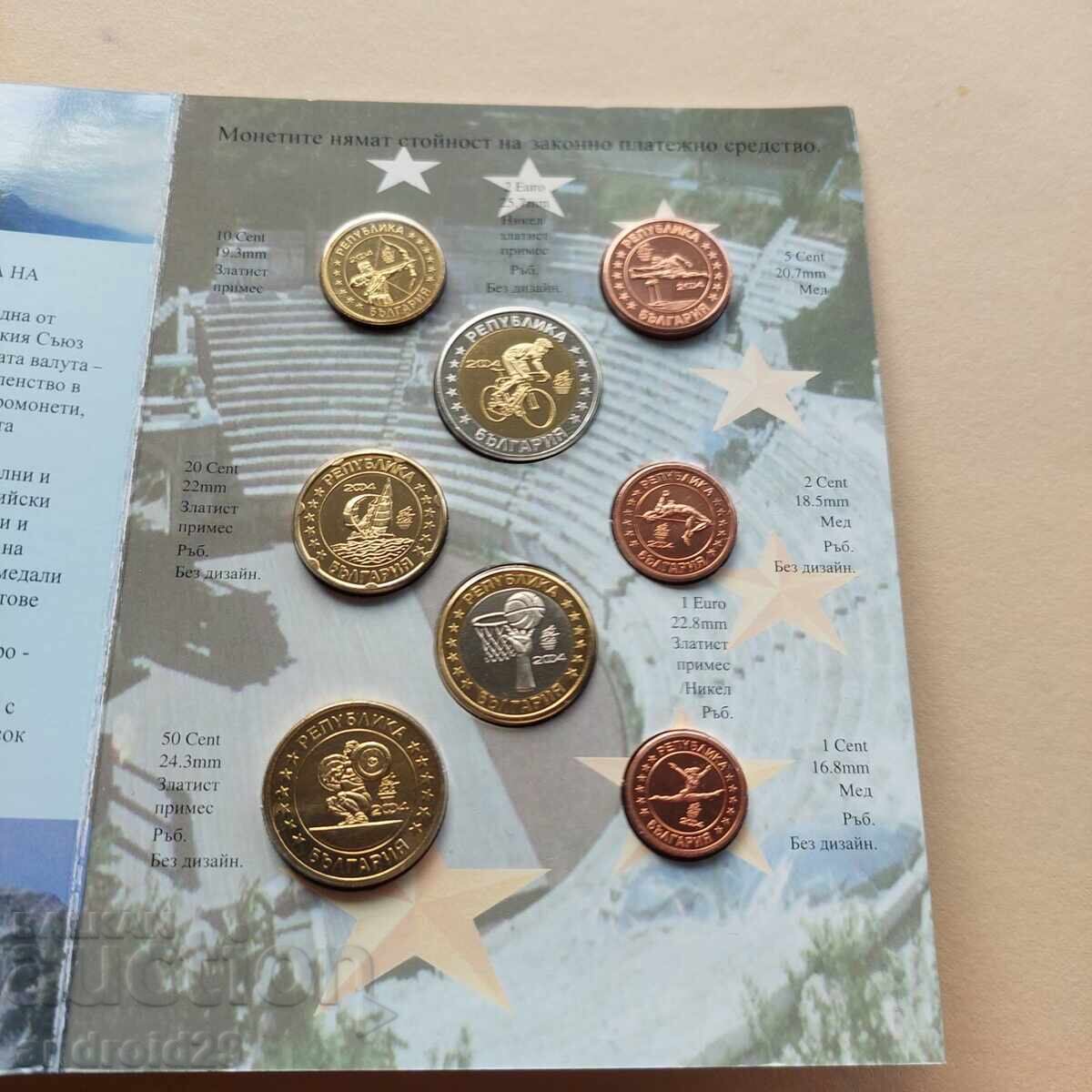 Trial Euro set Bulgaria 2004/ Coin/ UNC/ BZC with price 24.01 BGN | € 12.28 Trial Euro set Bulgaria 2004/ Coin/ UNC/ BZC with price 24.01 BGN | € 12.28