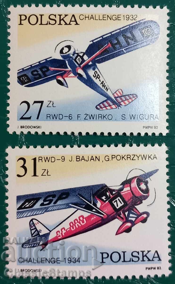 Καθαρή σειρά Πολωνικών αεροπλάνων 1982