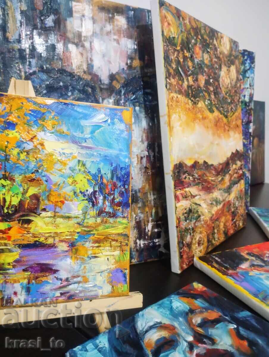 Παράδοση Φωτογραφία του συγγραφέα. Ελαιοχρωματισμοί σε καμβά. Παράδοση Φωτογραφία του συγγραφέα. Ελαιοχρωματισμοί σε καμβά.