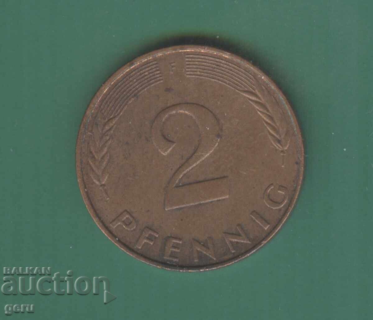 2 Pfennig Germania 1990 j4a 2 Pfennig Germania 1990 j4a