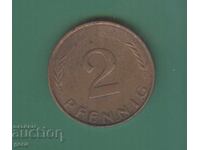 2 Pfennig Germany 1990 j4a