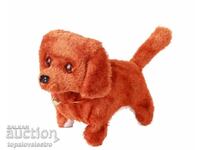 NOU! Cățeluș jucărie - merge, latră, ochi luminoși câine, maro