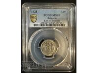 1 Lv 1925 MS 65