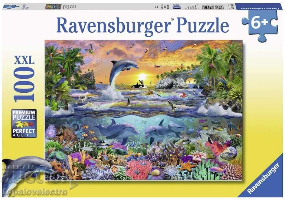 NEW! Children's Puzzle Ravensburger 10950 Tropical Paradise XXL
