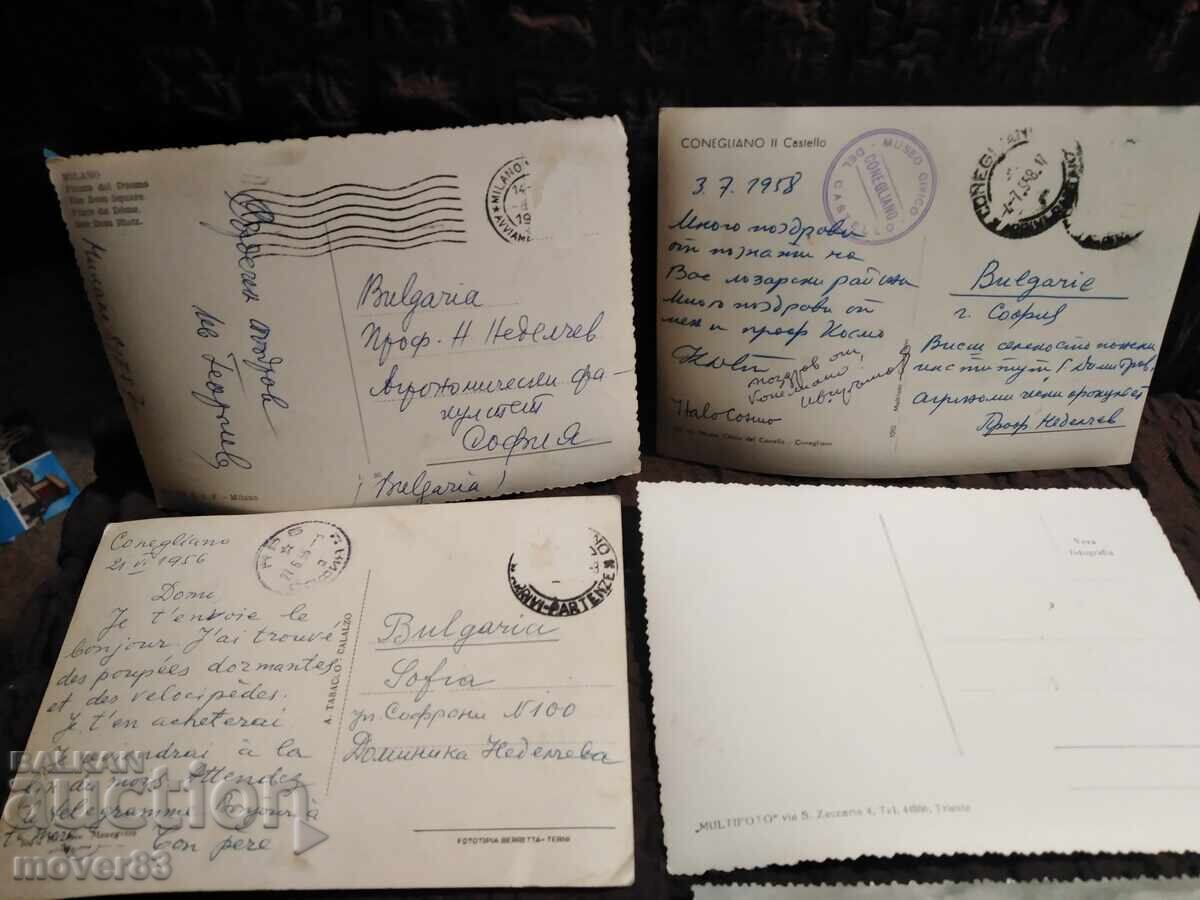 Auction Old postcards. Italy. 1950s Auction Old postcards. Italy. 1950s