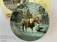 Farfurie indiană de colecție cu certificat