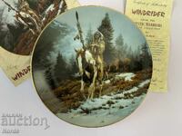 Farfurie indiană de colecție cu certificat