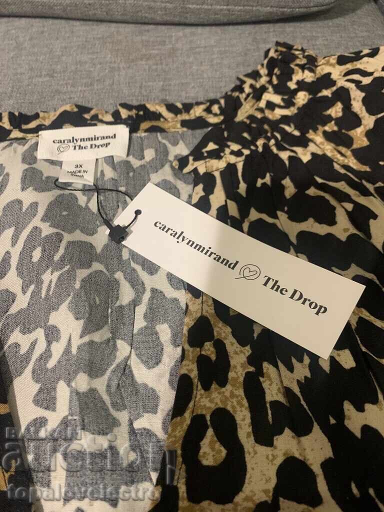 NEW! Daily women's dress with neckline and tiered ruffles - 5