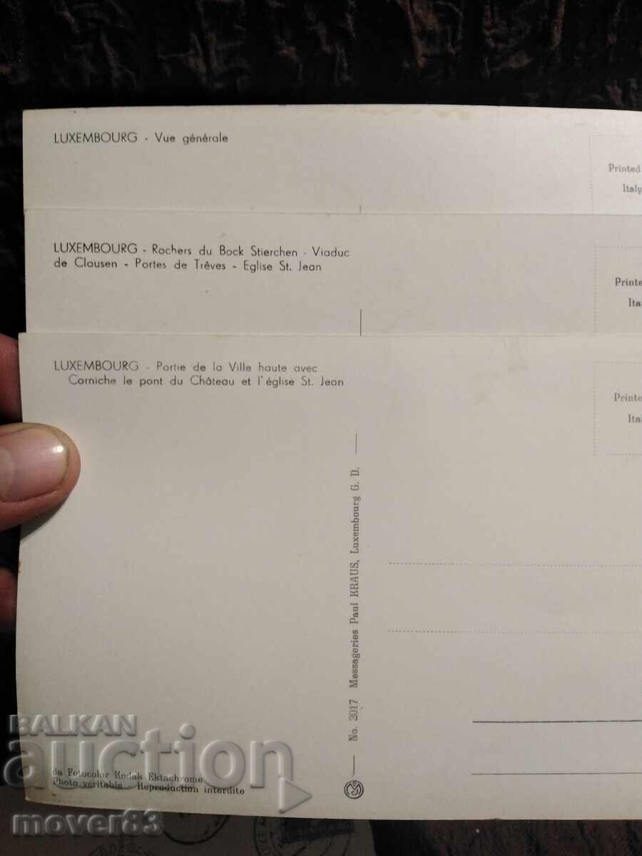 Luxembourg Postcards. 1950s - 5 Luxembourg Postcards. 1950s - 5