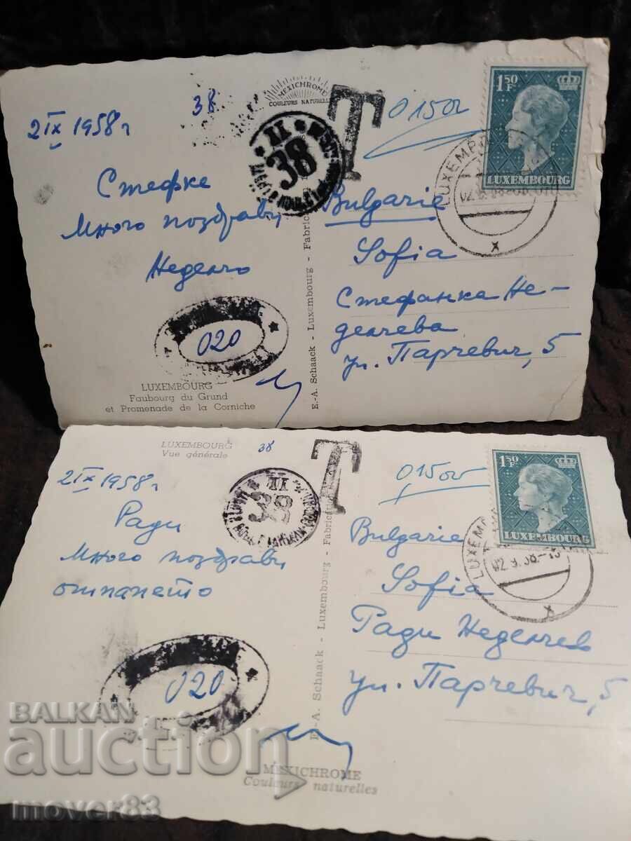 Κάρτες Λουξεμβούργου. 1950s - 6 Κάρτες Λουξεμβούργου. 1950s - 6
