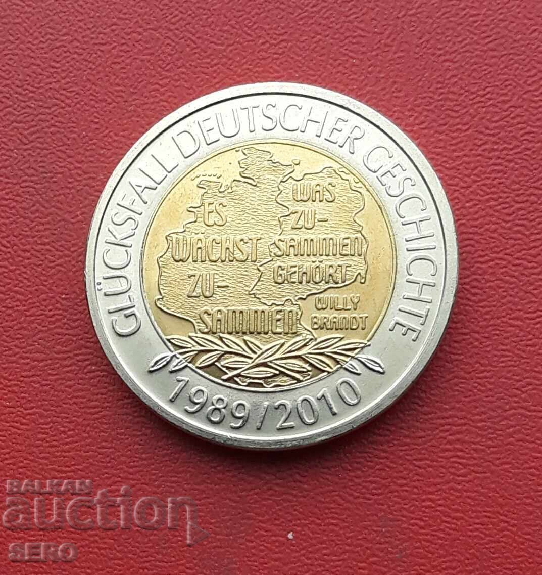 Μετάλλιο - Γερμανία 2010 - 20 χρόνια από την επανένωση της ΟΔΓ και της ΛΔΓ με τιμή 2.01 BGN | € 1.03