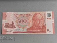 Bancnota - Paraguay - 5000 pesos UNC | 2022