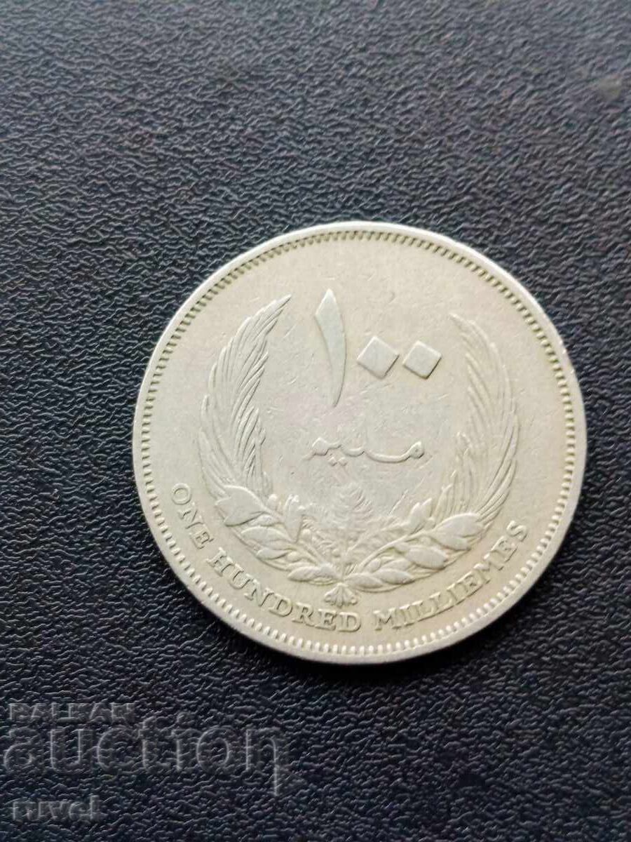 Libya 100 Millema 1965