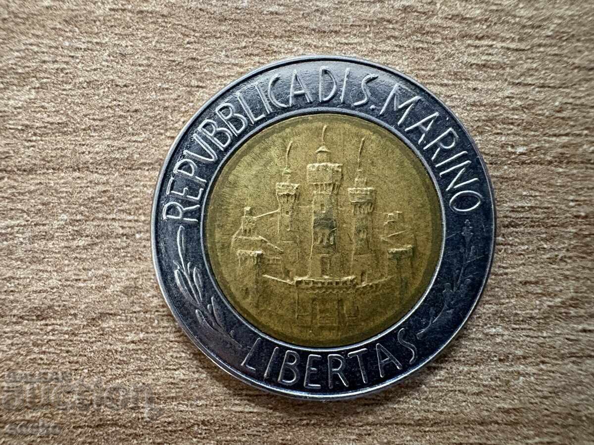 San Marino - 500 lire (1984) - Einstein with price 3.20 BGN | € 1.64