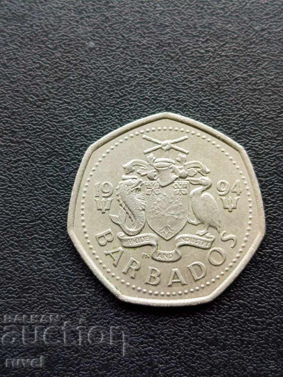 Μπαρμπάντος 1 δολάριο, 1994 με τιμή 3.30 BGN | € 1.69