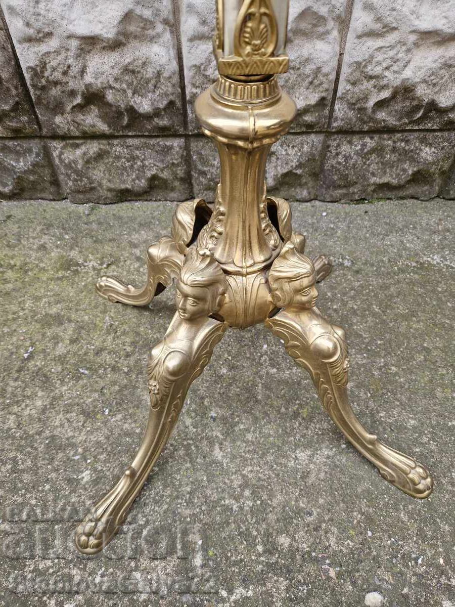 Umeraș antic francez unic, bronz, onix - 5