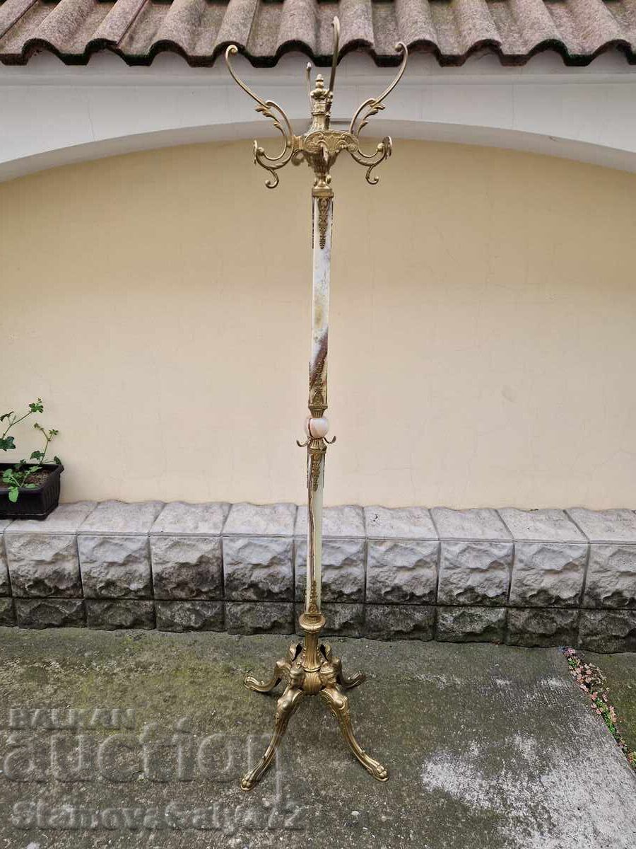 Umeraș antic francez unic, bronz, onix